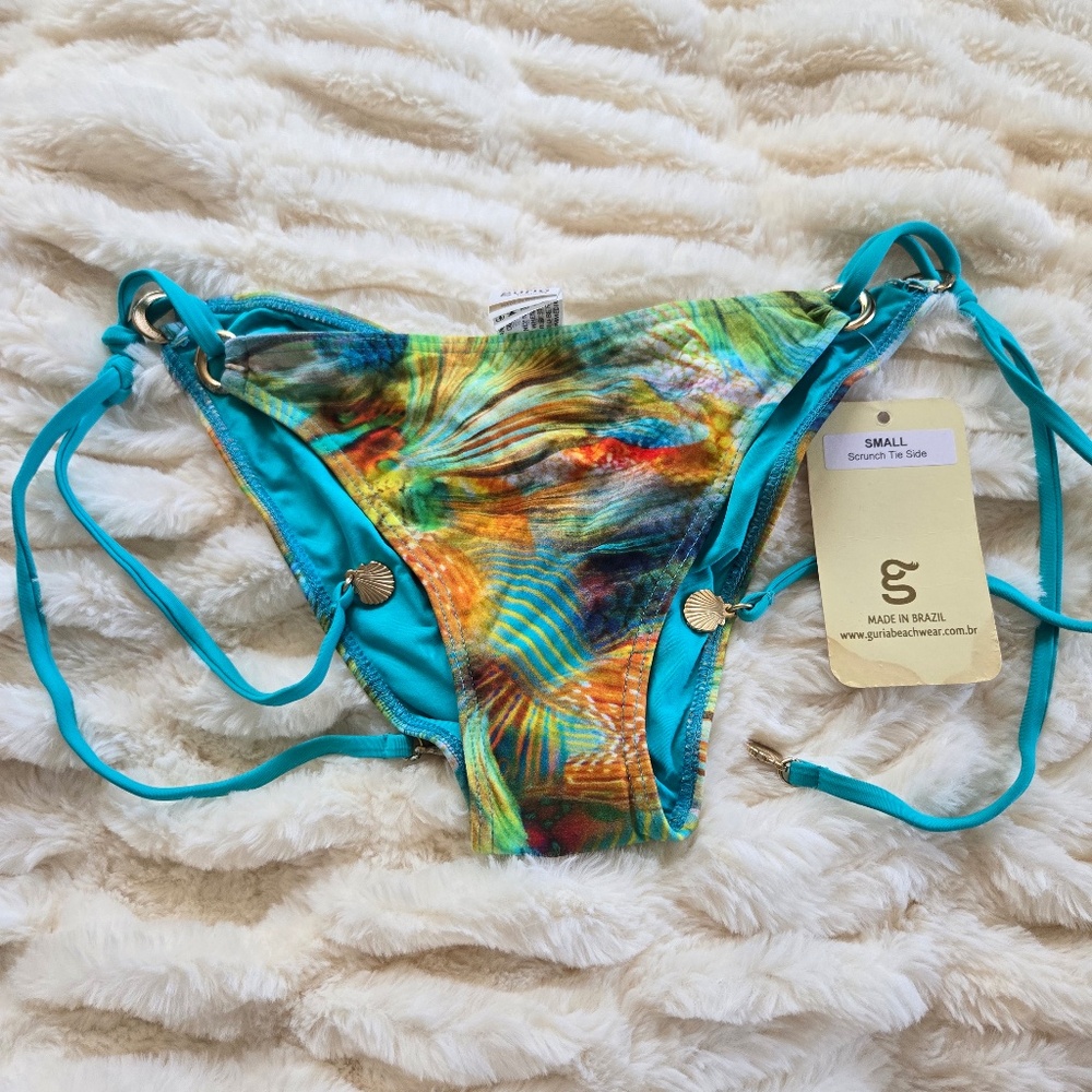 🌊🎉 NWT: Brand New Gurias Beachwear Bikini Bottom – Size Small!